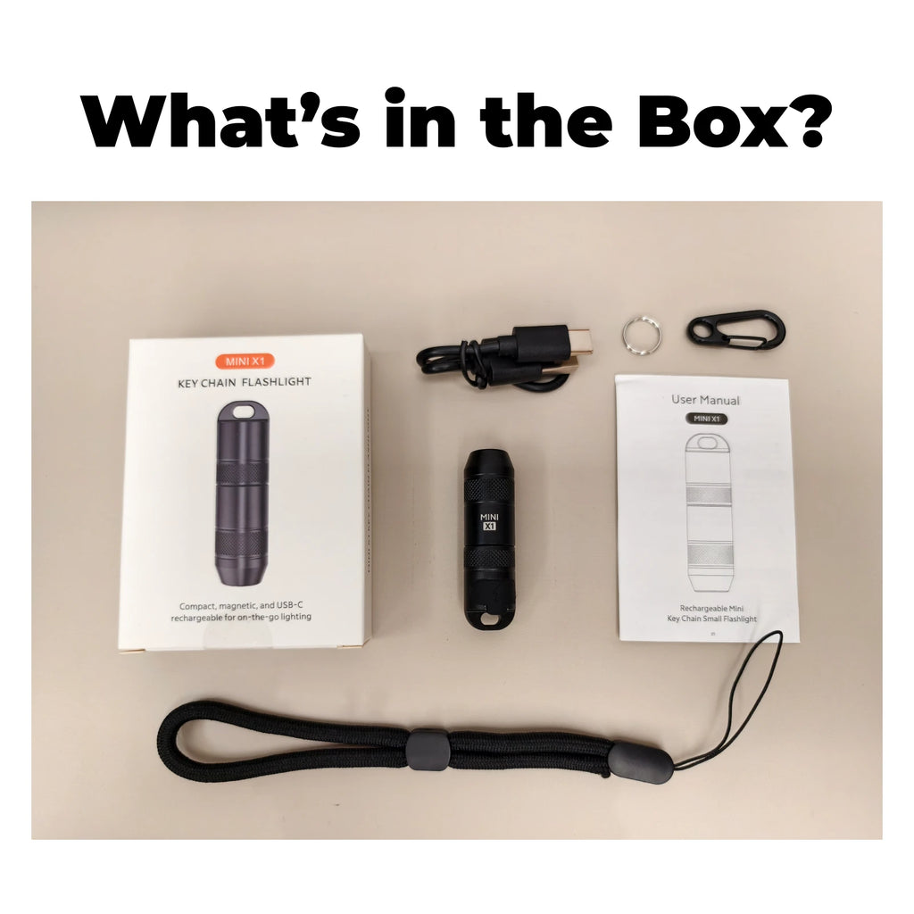 Mini X1 - EDC Rechargeable Keychain Flashlight