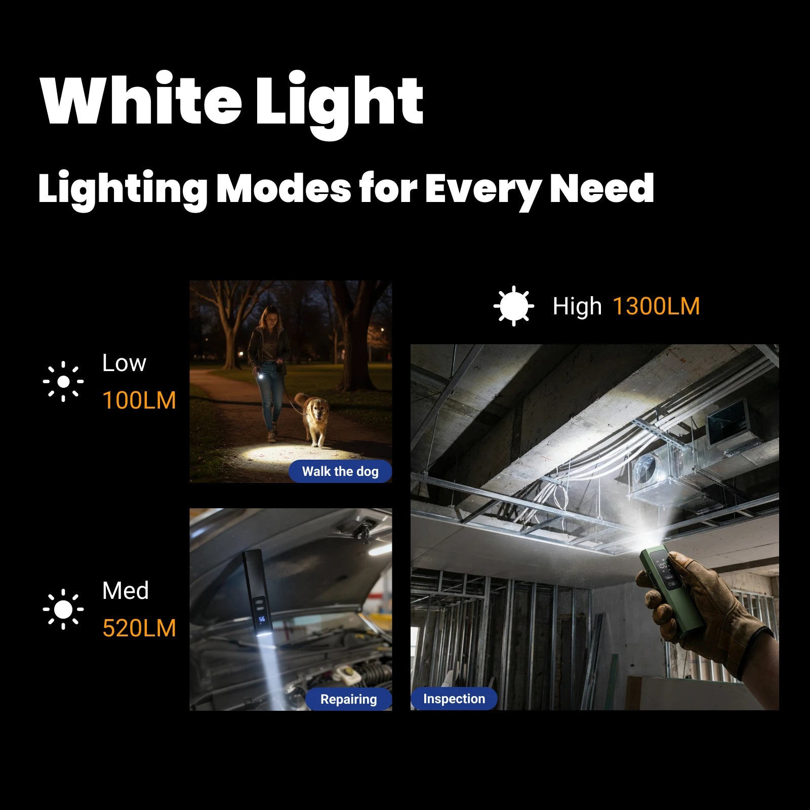 LT010 - EDC Rechargeable Multi-function Flashlight