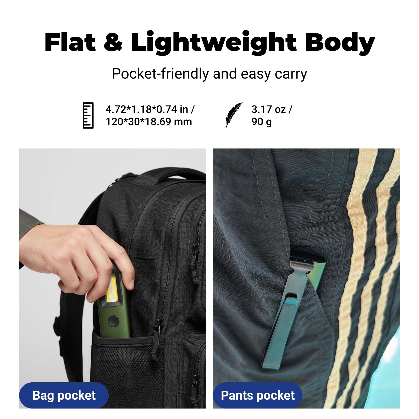 LT020 - EDC Rechargeable Pocket Flashlight