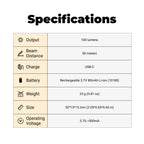 Mini X1 - EDC Rechargeable Keychain Flashlight