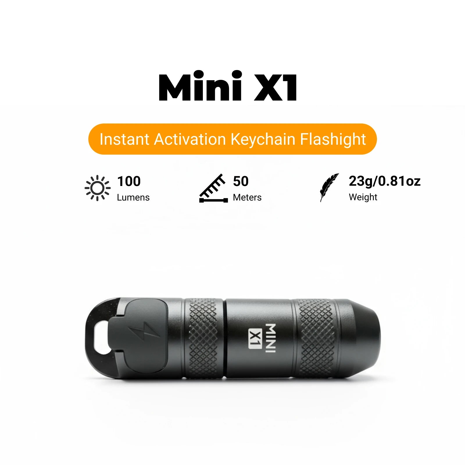 Mini X1 - EDC Rechargeable Keychain Flashlight