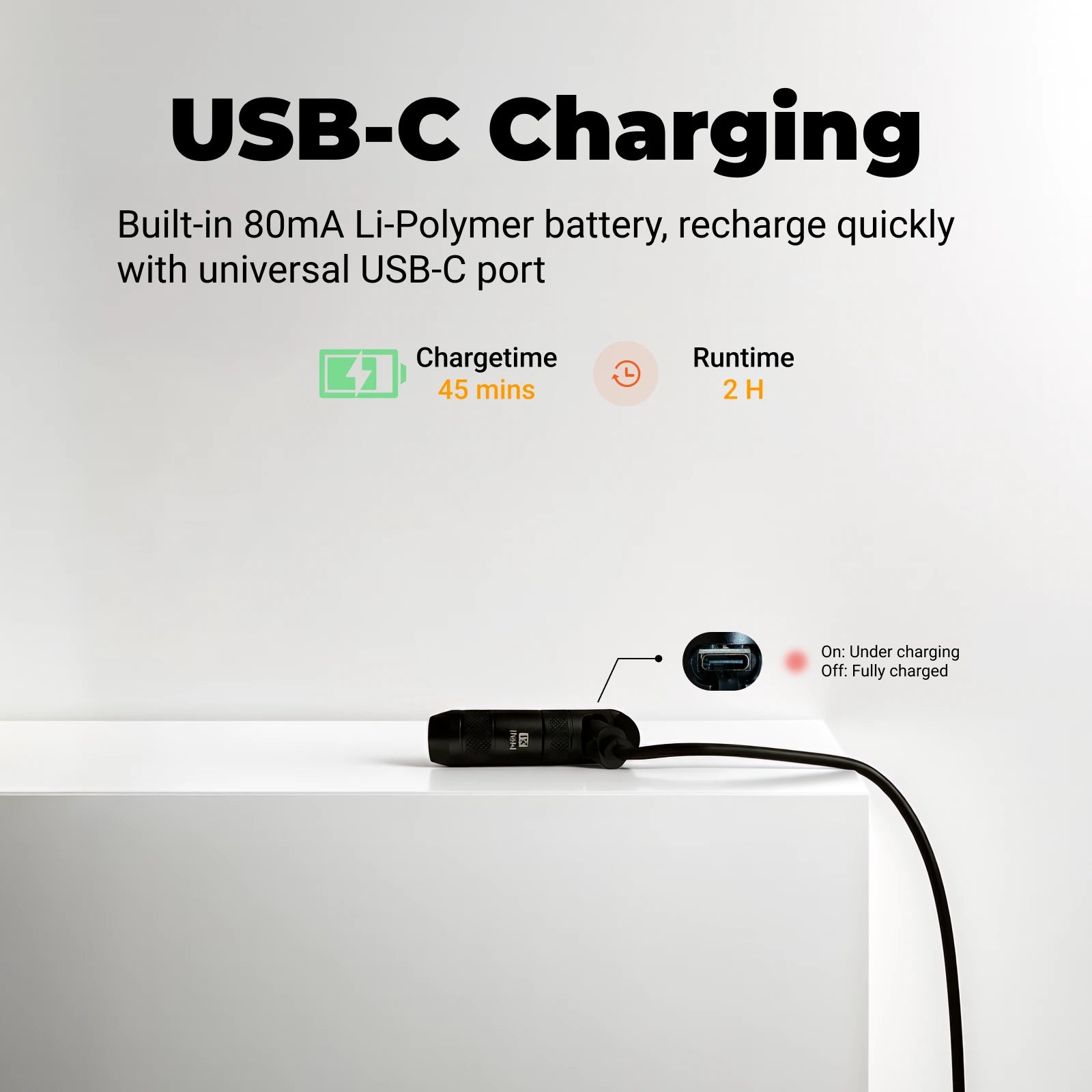 Mini X1 - EDC Rechargeable Keychain Flashlight