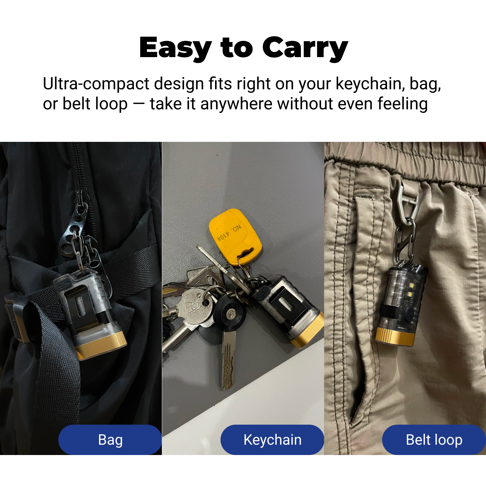 A11 - EDC Mini Rechargeable Multi-function Flashlight