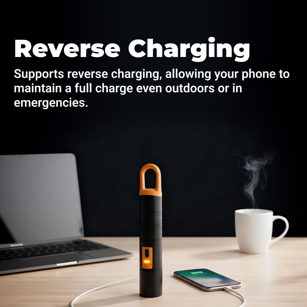 LS18 - Rechargeable Zoomable Hanging Camping Flashlight