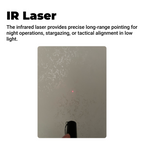 812J - 365nm UV Blacklight Flashlight with IR Laser