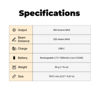 S021 - EDC Rechargeable Compact Flashlight