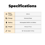 812J - 365nm UV Blacklight Flashlight with IR Laser