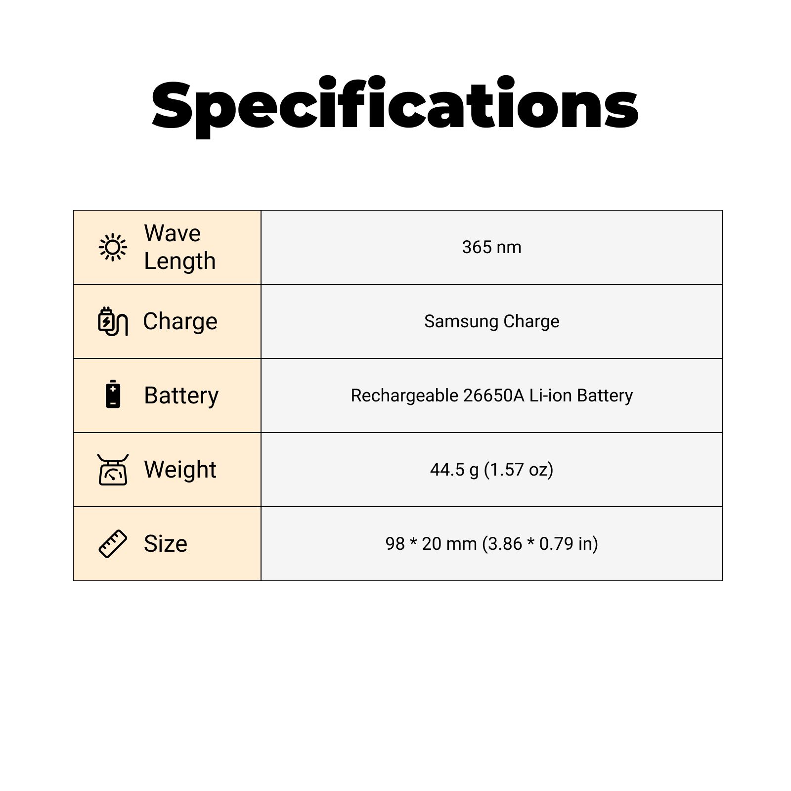 812J - 365nm UV Blacklight Flashlight with IR Laser