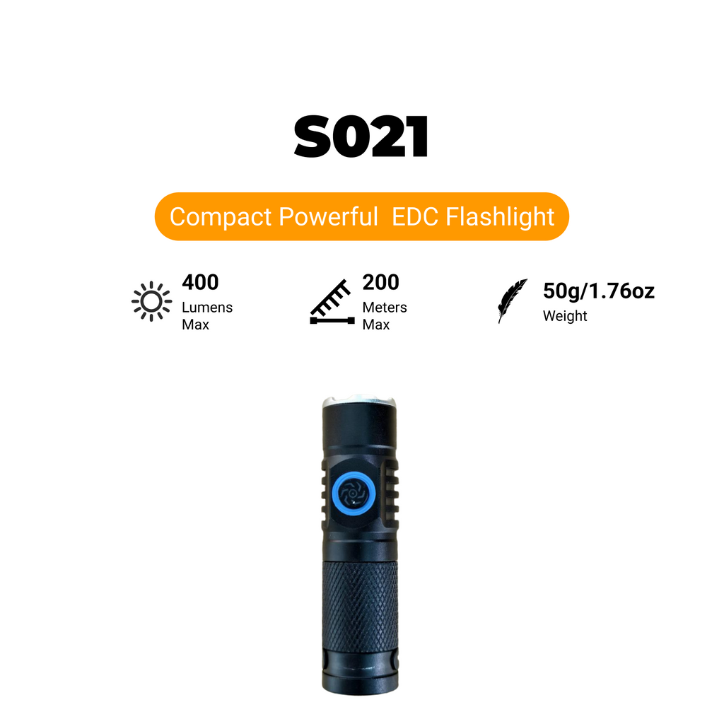 S021 - EDC Rechargeable Compact Flashlight