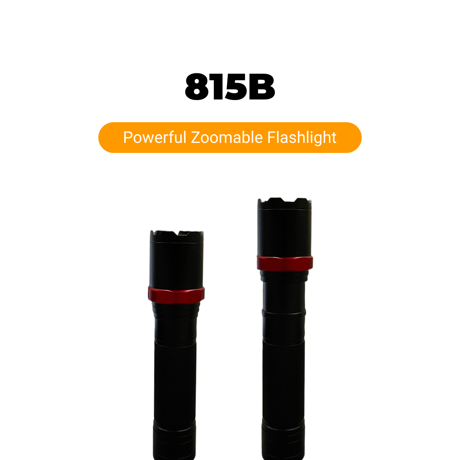 815B - Rechargeable Zoomable LED Flashlight