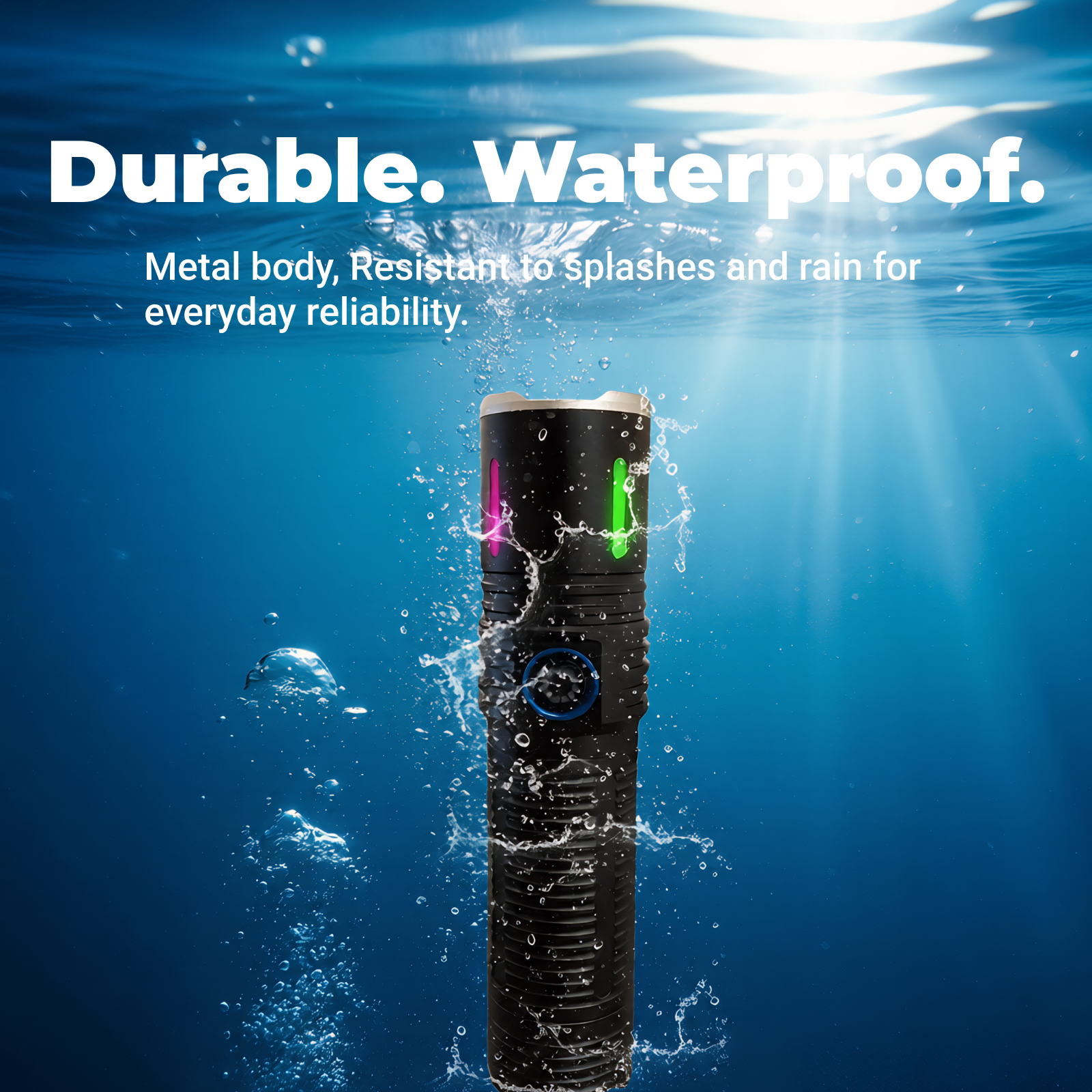 S007 - Adjustable Beam Rechargeable Flashlight