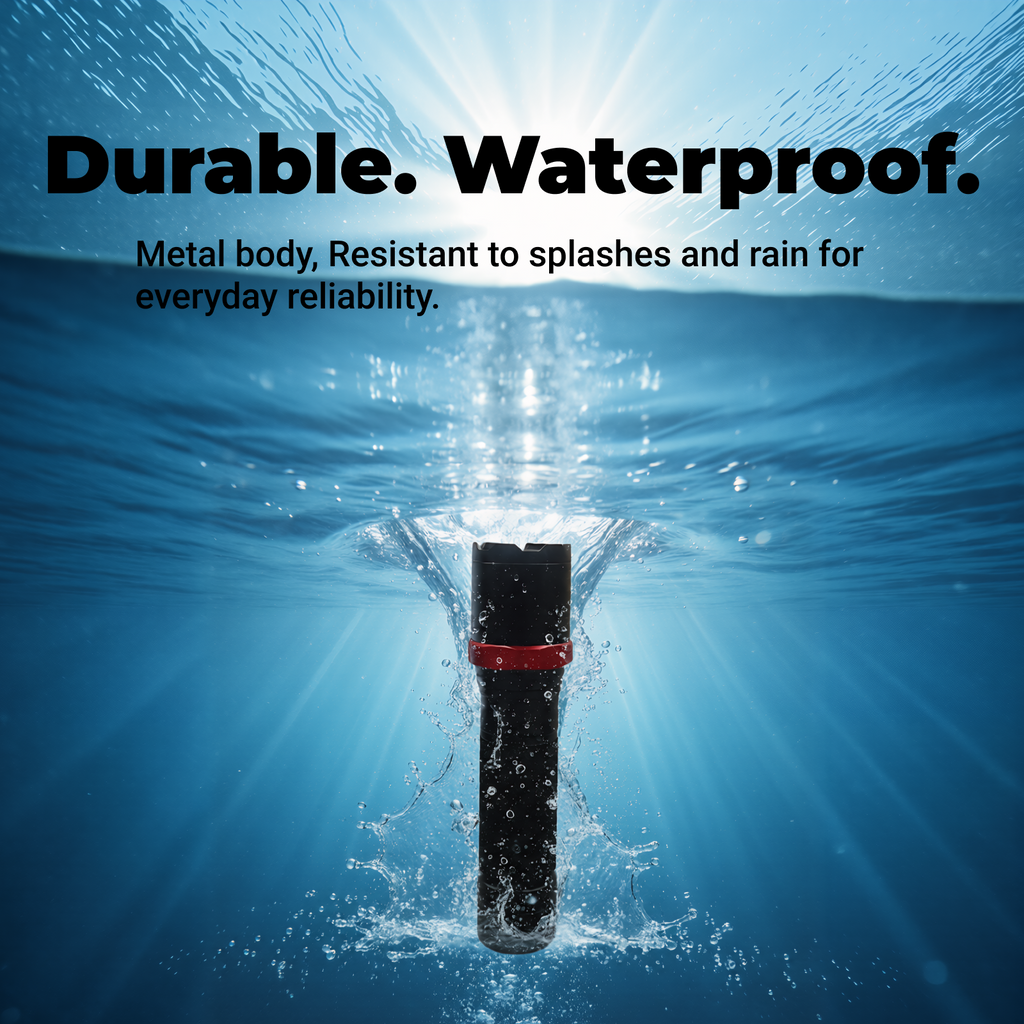 815B - Rechargeable Zoomable LED Flashlight