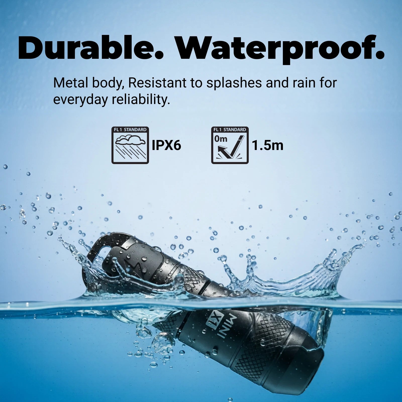 Mini X1 - EDC Rechargeable Keychain Flashlight