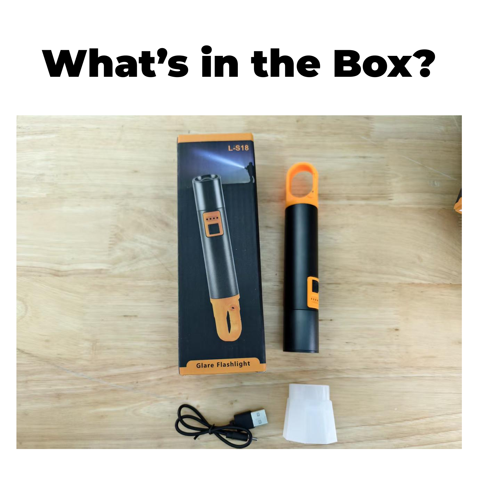 LS18 - Rechargeable Zoomable Hanging Camping Flashlight