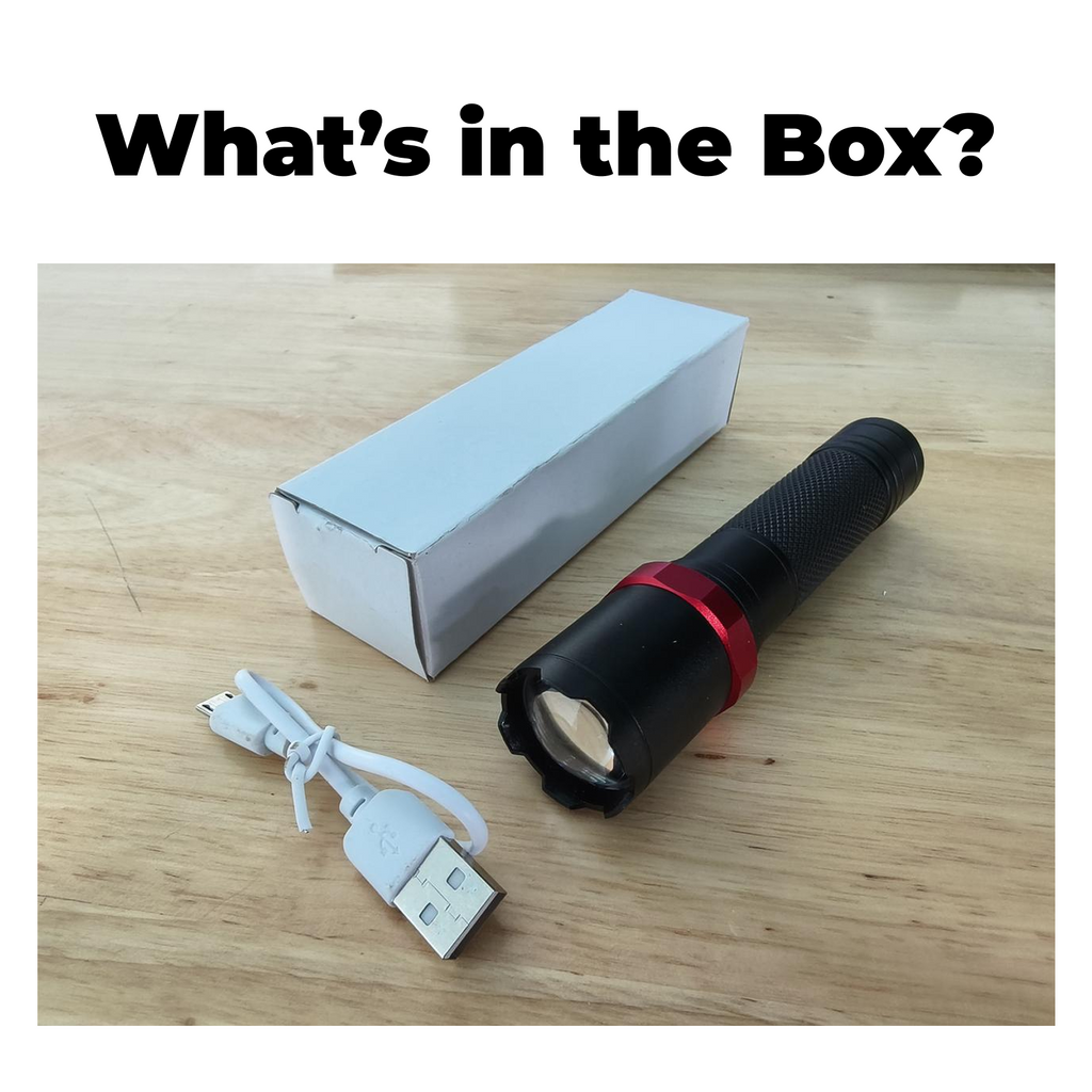 815B - Rechargeable Zoomable LED Flashlight