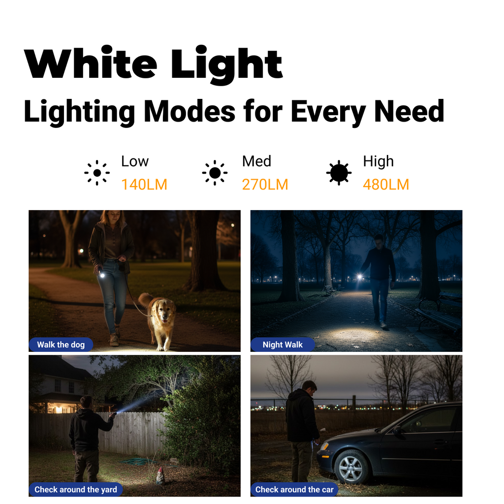 A11 - EDC Mini Rechargeable Multi-function Flashlight