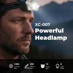XC007 - Rechargeable LED Headlamp 1000 Lumens